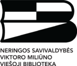 Neringos savivaldybės Viktoro Miliūno viešosios bibliotekos logotipas