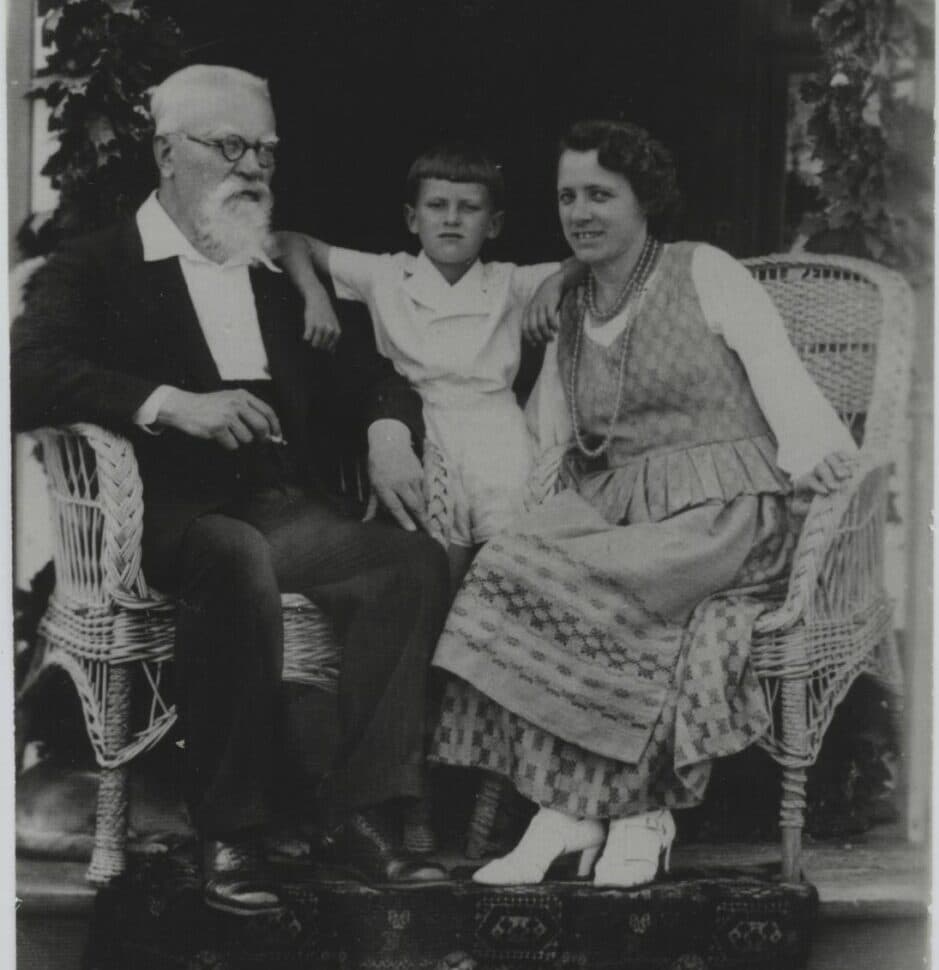 Jonas Šliūpas (1861-1944) su žmona Grasilda ir sūnumi Vytautu