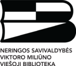 Neringos savivaldybės Viktoro Miliūno viešosios bibliotekos logotipas