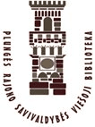 Plungės rajono savivaldybės viešosios bibliotekos logotipas